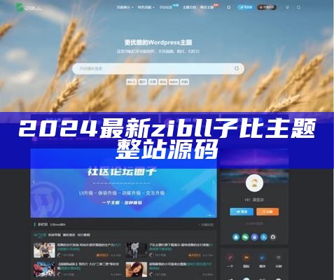 2024最新zibll子比主题整站源码