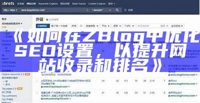 彻底解析zblog平台SEO设置技巧，提升网站搜索引擎排名