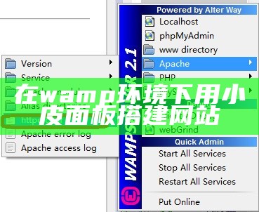 在wamp环境下用小皮面板搭建网站