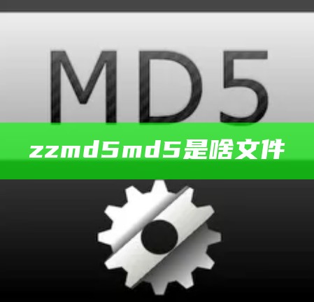 zzmd5md5是啥文件