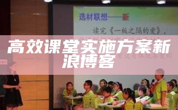 高效课堂实施方案新浪博客