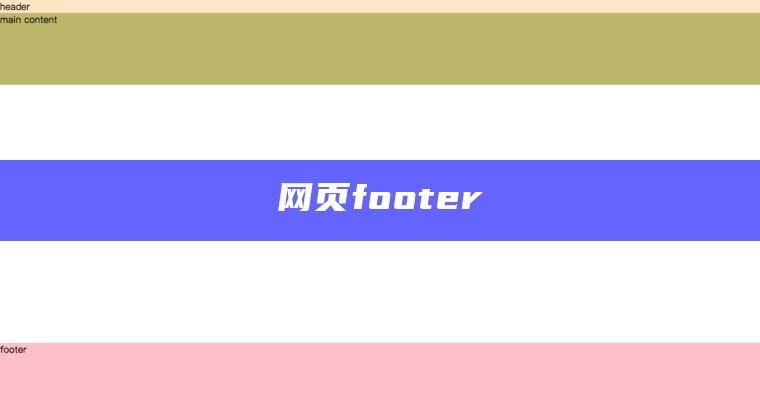 网页footer