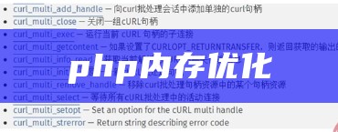 php内存优化