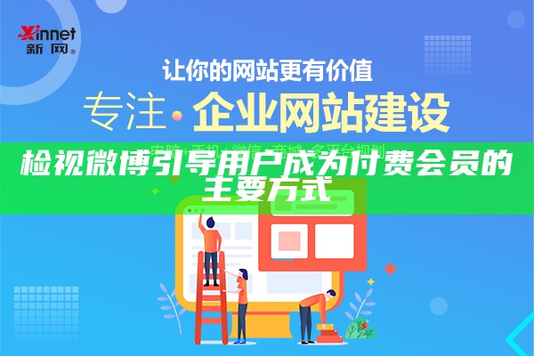 检视微博引导用户成为付费会员的主要方式