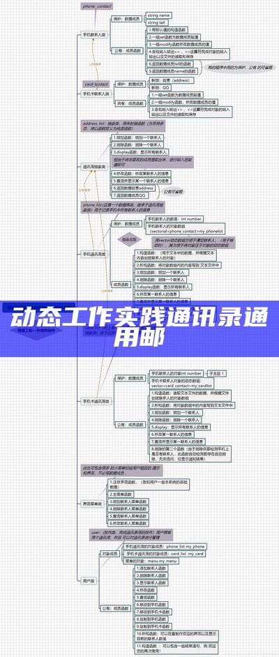 动态工作实践通讯录通用邮