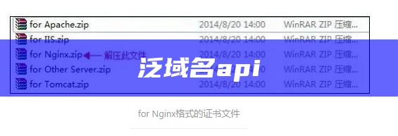 泛域名api