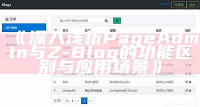 深入浅析PageAdmin与Z-Blog的功能区别与运用场景