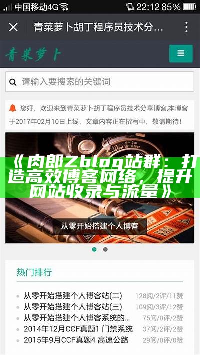 ZBlogZSX：打造个性化博客平台，轻松开启你的在线创作之旅