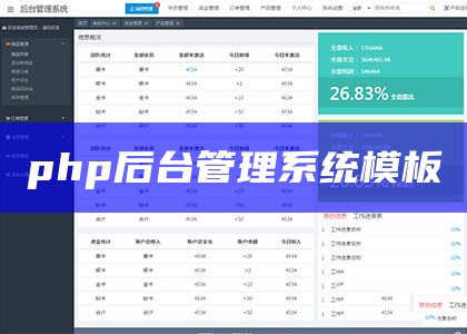 php后台管理系统模板