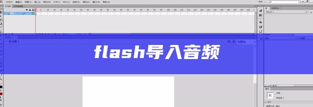 flash导入音频