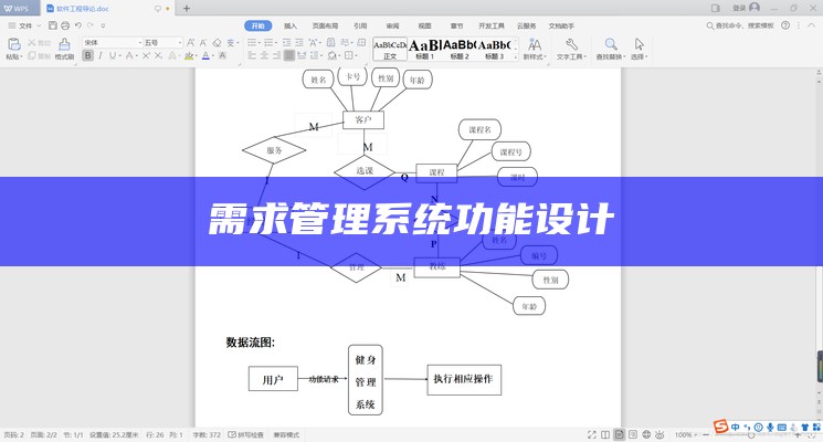 需求管理系统功能设计