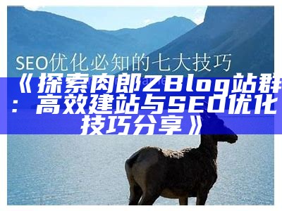 探索肉郎ZBlog站群：高效建站与SEO优化技巧分享