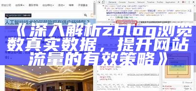 zblog大统计调查：助力网站优化与流量提升的策略