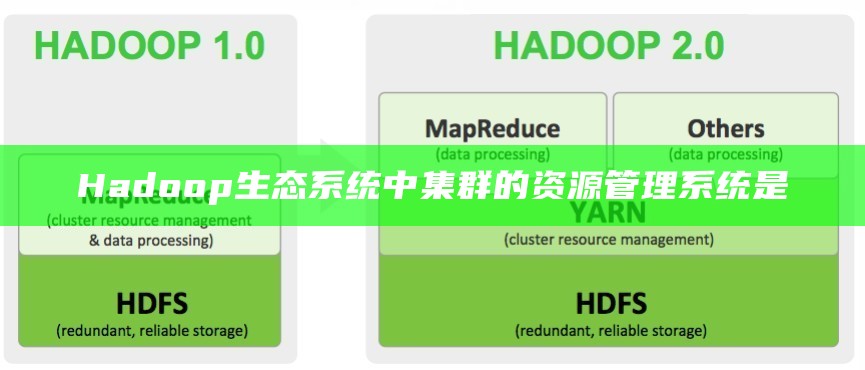 Hadoop生态系统中集群的资源管理系统是