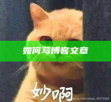 如何写博客文章