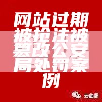 网站过期被抢注被篡改公安局处罚案例