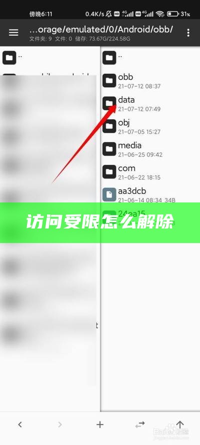 访问受限怎么解除