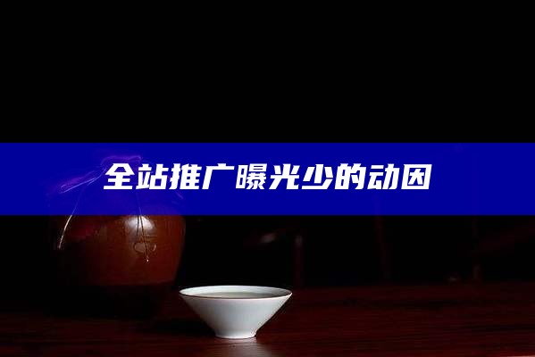 全站推广曝光少的动因