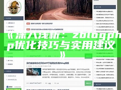 深入浅析：zblogphp优化技巧与实用建议