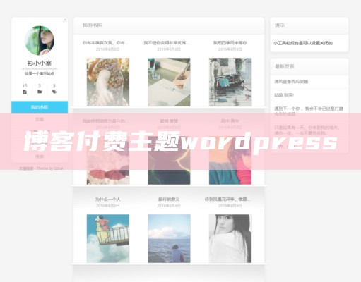 博客付费主题wordpress