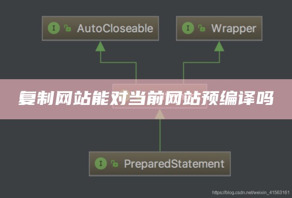 复制网站能对当前网站预编译吗