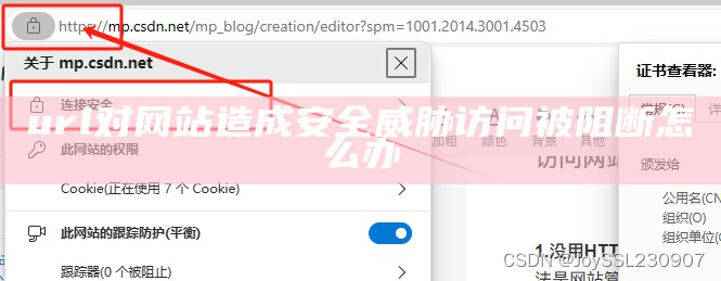 url对网站造成安全威胁访问被阻断怎么办