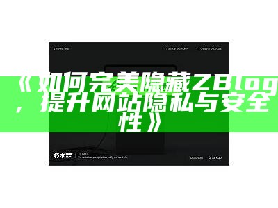 揭秘如何在ZBlog中达成目标完美隐私保护与信息隐藏