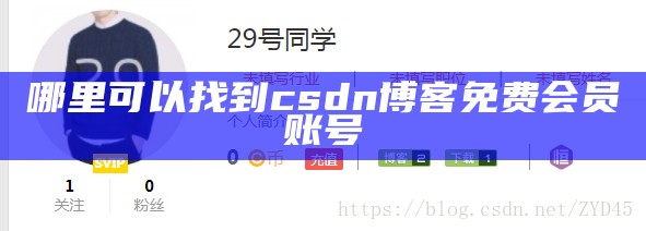 哪里可以找到csdn博客免费会员账号