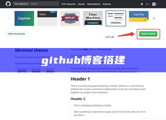 github博客搭建