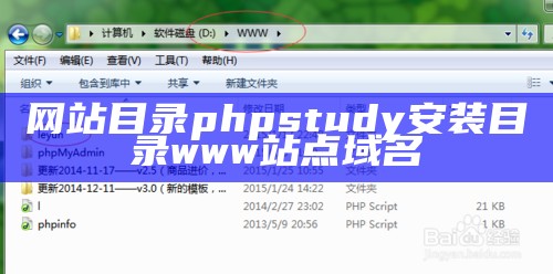 网站目录phpstudy安装目录www站点域名