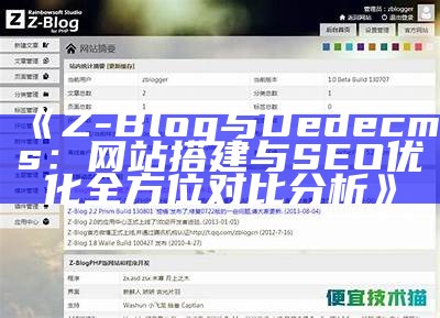 Z-Blog整合指南：达成目标博客内容优化与整体提升