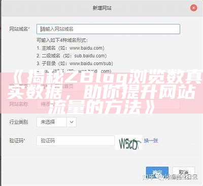 揭秘ZBlog浏览数真实资料，助你提升网站流量的方法