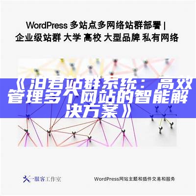 泊君站群系统：高效管理多个网站的智能应对方式