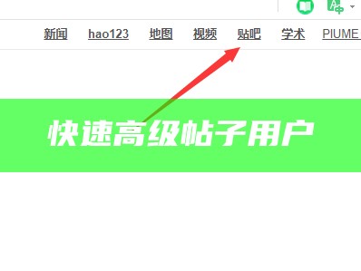 快速高级帖子用户