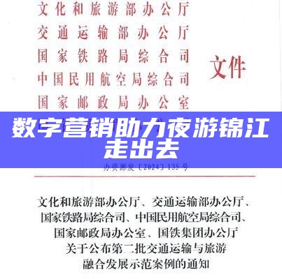 数字营销助力夜游锦江走出去