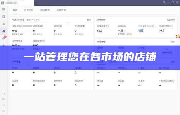 一站管理您在各市场的店铺