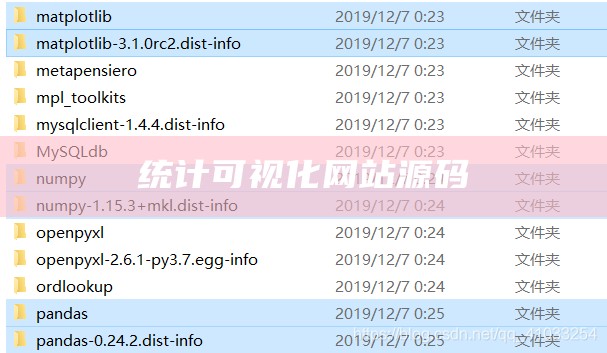 统计可视化网站源码