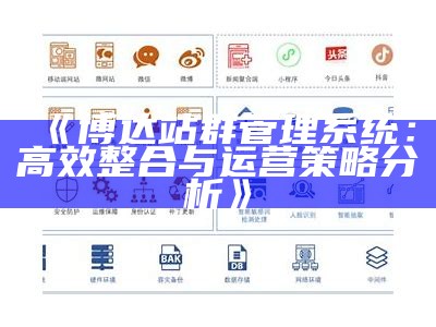 博达站群管理系统：高效整合与运营策略检视