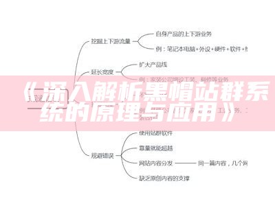 深入解析黑帽站群系统的原理与运用