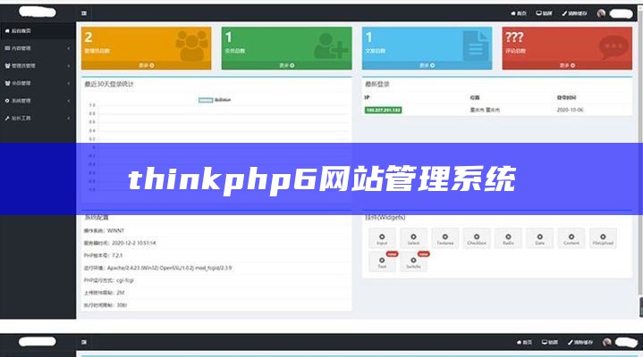 thinkphp6网站管理系统