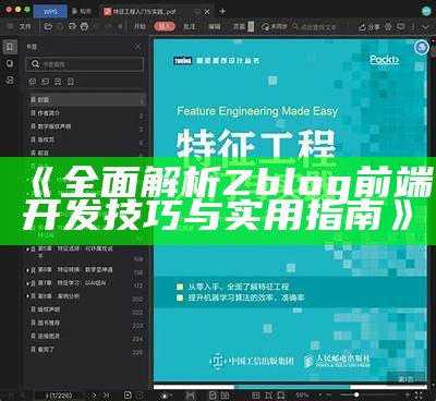 彻底解析Zblog前端开发技巧与实用指南