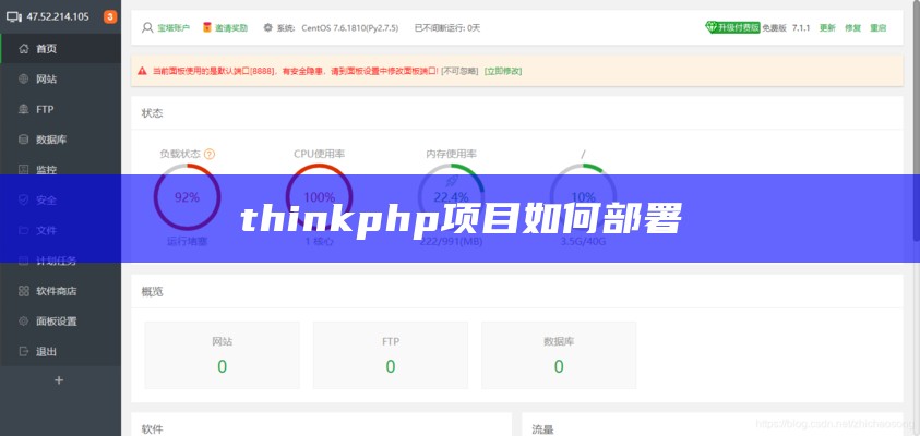 thinkphp项目如何部署