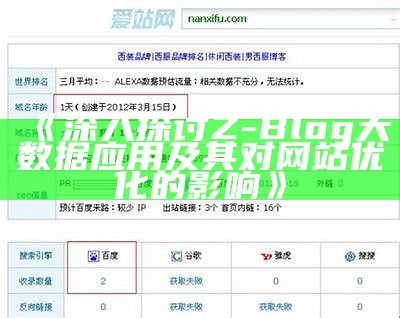 深入探讨Z-Blog大统计使用及其对网站优化的影响