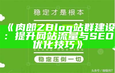 肉郎ZBlog站群搭建指南：提升网站SEO与流量的一站式对策