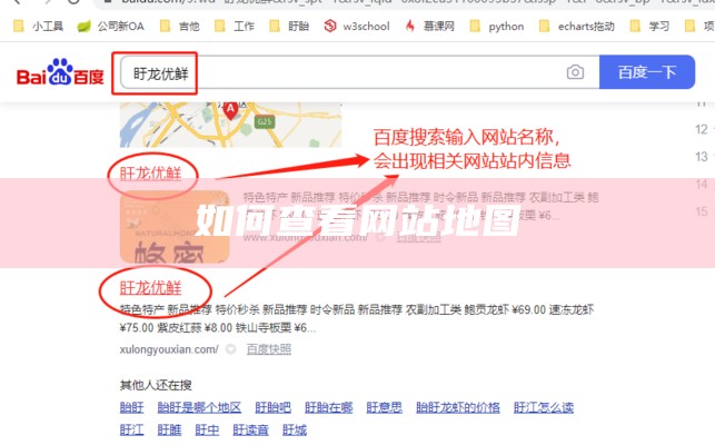 如何查看网站地图