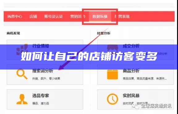 如何让自己的店铺访客变多