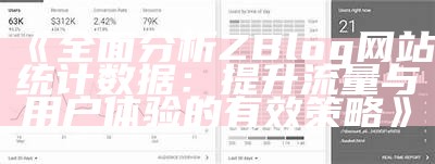 彻底调查ZBlog网站统计资料：提升流量与用户体验的有效策略