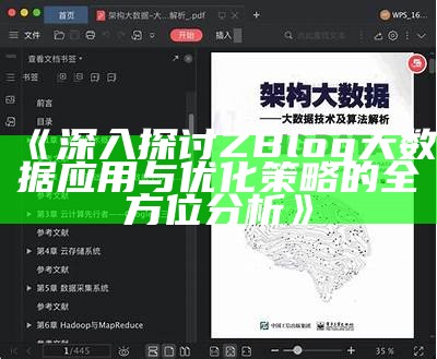 深入探讨ZBlog大统计实践与优化策略的全方位研究