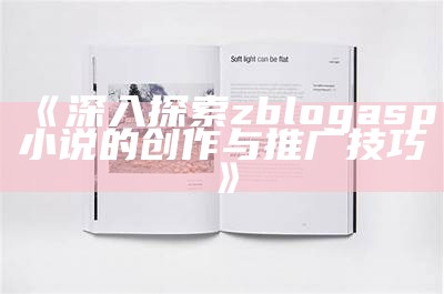 深入探索zblogasp小说的创作与推广技巧