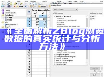 广泛解析ZBlog浏览信息的真实统计与研究方法